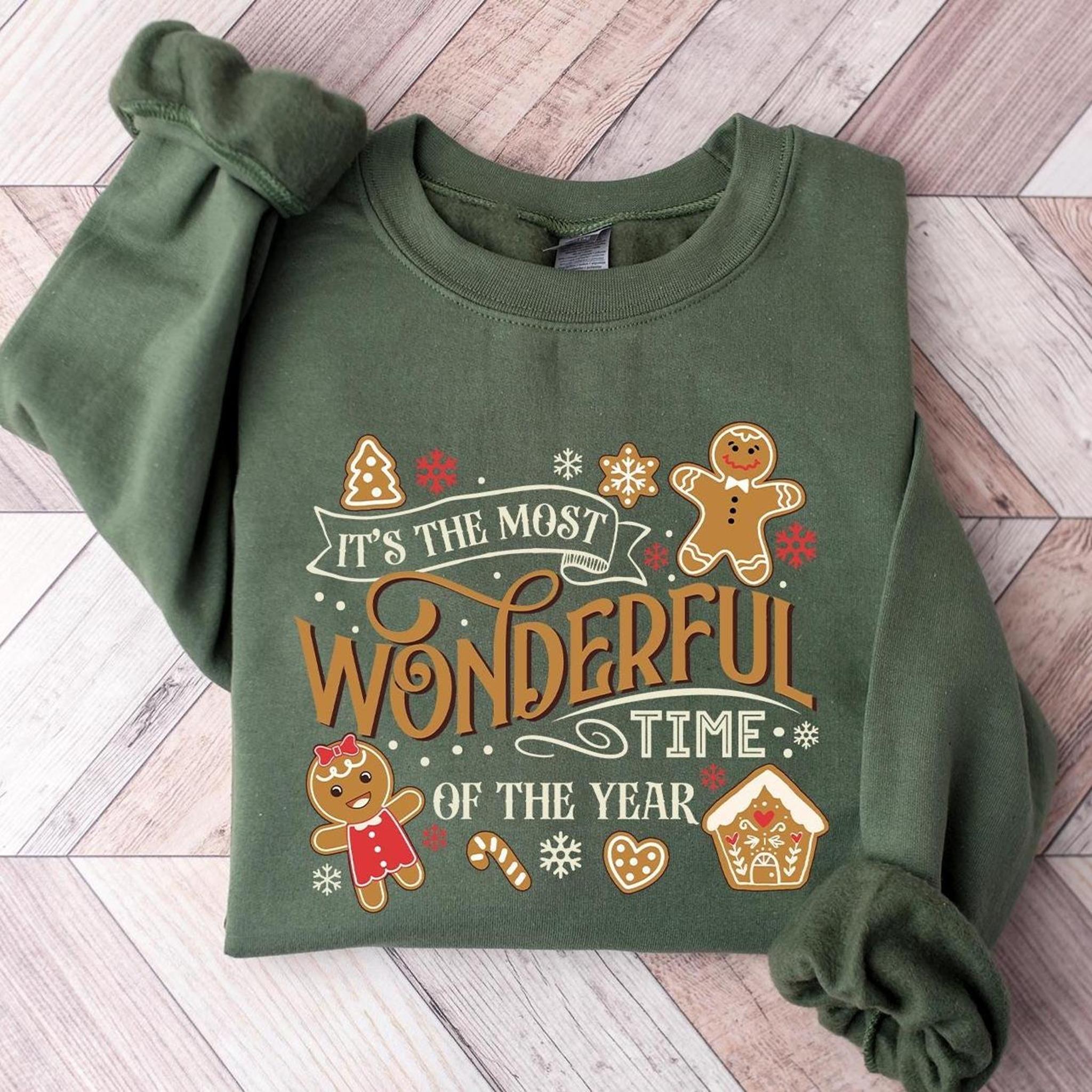 Its The Most Wonderful Time Of The Year SweatshirtChristmas SweatshirtGingerbread Christmas ShirtChristmas CookieSweatshirt for women